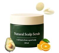 Lissima Natural Scalp Scrub, Deep Cleansing & Nourishing Exfoliating, Relieve Itchy Scalp & Dandruff, Relieves Dryness, Gentle Botanical Formula, With Scalps Massage Brush for All Hair (1pcs)