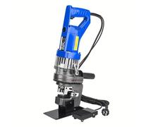Lissontine 1300W Electric Hydraulic Hole Puncher, 230V Metal Punching Machine, Electric Hydraulic Hole Punch with Die Φ1/4" 3/8" 1/2" 11/16" 4/5", Angle Steel Punching Machine