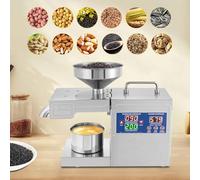 Lissontine 2nd Generation 820W Steel Walnut Oil Extractor, Oil Press, Intelligent Temperature Control, 304 Stainless Steel, for Home Use, Flax Seeds, Rapeseed Home820W
