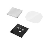 Lissontine 50/63mm Square Button Maker Machine Kit, Fridge Magnet Press with Metal Cover, Transparent Film, DIY Craft Supplies for Photos & Art Pin-2.5x2.5in-1000set
