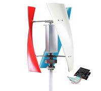 Lissontine 500 W éolienne Verticale Turbine éolienne Domestique Démarrage à Faible Vent Capteur De Vent à 360 Degrés Kit énergie Renouvelable Générateur éolien Silencieux color-220V