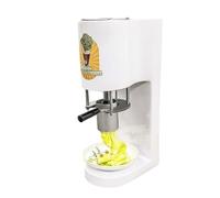 Lissontine Commercial Spaghetti Ice Cream Maker, Durable Stainless Steel Gelato Machine with Multi-Shape Molds, 80w Electric Ice Cream Press for Shops, Bars, Restaurants White