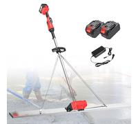 Lissontine Concrete Screed Vibratory Kit, Second Generation, Cordless, Brushless Copper Motors, 2 × 25000mA Lithium Batteries, High-Performance Motor, Electric Cement Leveling Tool OneMotor1.5M