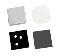 Lissontine Fridge Magnet Making Machine Material Package, Including Transparent Film, Metal Shell, Magnet, Cardboard, Photo Fridge Magnet Material Acrylic-2x2in-100set