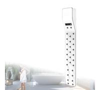 Lissontine Full Body Dryer for Shower with Lcd Panel, 3300W Bathroom Blow Dryer, Negative Ion Body Care Dryer, Safe Waterproof Design For Home/Spa/Gym Use White