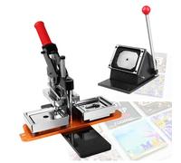 Lissontine Magnet Maker Machine 2x2inch Square Fridge DIY Photo Magnet Making Machine+Paper Cutter+100 Sets Materials 2×2inMachine+PaperCutter+100pcsMaterials