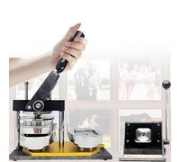 Lissontine Photo Magnet Machine, DIY Fridge Magnets Pin Maker Machine, With 100 Sets of Consumables+ Paper Cutter Machine, Consumables Machine+Cutter+100pcsMaterials