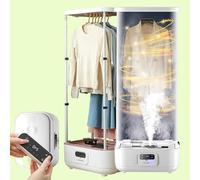 Lissontine Smart Steam Care System, Motion Sensor UV, 70℃ Wrinkle-Free Drying, Aromatherapy Infusion, 3 Modes for Shirts/Delicates/Winter Wear, Shut-Off