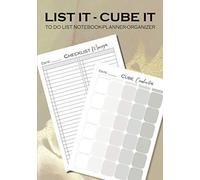 List It Cube It - To Do List Notebook Planner Organizer: With Check Boxes / Multi-Use Cubes To Organize Any Project-Task / Daily Planner / Perfect For Home Work & School