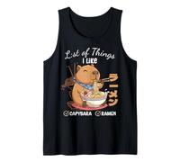List of Things I Like Capybara Ramen Kids Boys Kawaii Girls Tank Top