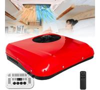 LISTaRSw 12v/24v Rv Roof Air Conditioner(430m³/H Air Volume), 850w Rv air Conditioner, 2200w Cooling Capacity, For Trucks, Rvs, Boats, Cars, Campers 12V-Red