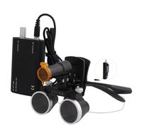 LISTaRSw 3.5x Dental Loupe with LED Headlight, Binocular Loupe - Working Distance:320mm-420mm, Portable Magnifying Glass, Dental Loupes, Field of View: 60mm Silver1