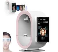 LISTaRSw 3D Facial Analysis Instrument W/ 12spectral Imaging, Ai Intelligent Skin Detector, Sepidermis/Depth & Front/Side Face Analysis, Storage Report Pink