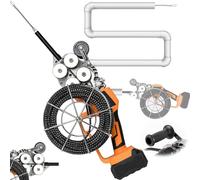 LISTaRSw 40m/Min Stringing Wire Machine + 20m Lead Wire + 10ah Battery, Electrical Wire Threader Machine (Infinitely Variable Speed) - 150kg Pulling Force