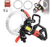 LISTaRSw 8980w Wall Groove Chaser Cutting Machine, Toroidal Electric Concrete Cutting Saws, 3000 Rpm Concrete Cutting Machine, Max Cutting Depth 300mm,For Construction,Renovations With2sawblades