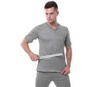 LISTaRSw Anti Slash Stab Short Sleeve Round Neck Safety Top, Level 5 Protective T-Shirt, For Workers in Metal Manufacturing/Wood/Processing/Glass gray2-3XL