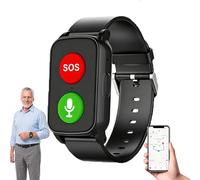 LISTaRSw Fall Detection Smart Watch for Seniors Black