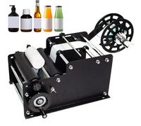 LISTaRSw Hand-Operated Adjustable Labeler(30 PCS/Min) - Width:1-11cm + Length:1-30cm, Semi-Automatic Label Applicator Machine, For Plastic Bottles, Glass Bottles, Metal Bottles,Black