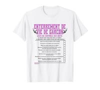 Liste de Contrôle pour L'enterrement de vie de Garçon T-Shirt
