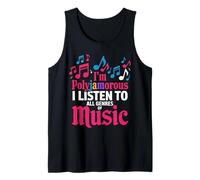 Listen to All Genres Song Music Lover Polyjamorous Tank Top