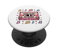 Listen To God Not The World Christian God Jesus Bible Faith PopSockets Adhesive PopGrip
