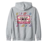 Listen To God Not The World Christian God Jesus Bible Faith Zip Hoodie
