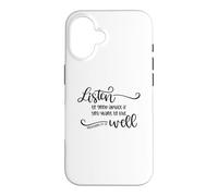 Listen To Good Advice Live Well Christian Quote Case for iPhone 16
