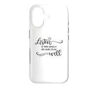 Listen To Good Advice Live Well Christian Quote Case for iPhone 17