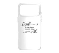 Listen To Good Advice Live Well Christian Quote Case for iPhone 17 Pro Max