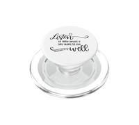 Listen To Good Advice Live Well Christian Quote PopSockets PopGrip for MagSafe