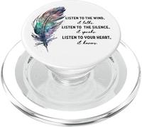 Listen to the Wind It Talks Listen to the Silence it Speaks PopSockets PopGrip for MagSafe