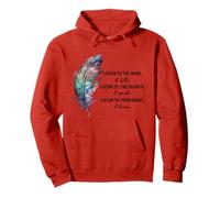 Listen to the Wind It Talks Listen to the Silence it Speaks Pullover Hoodie