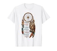 Listen to the Wind It Talks Listen to the Silence it Speaks Value Graphic T-Shirt
