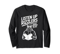 Listen Up Rizzlers Sigmas Show Work No Cap Long Sleeve T-Shirt