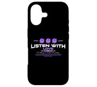 Listen With Love - Urban Typography Streetwear Case for iPhone 17