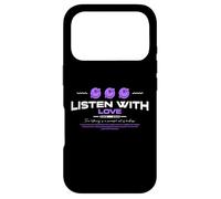 Listen With Love - Urban Typography Streetwear Case for iPhone 17 Pro