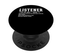 Listener Definition - Witty Empathy & Trust Quote PopSockets Adhesive PopGrip