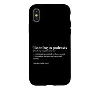 Listener Dictionary Funny Podcasts Audiophile Case for iPhone X/XS