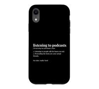 Listener Dictionary Funny Podcasts Audiophile Case for iPhone XR