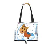 listening mule Printed pet shoulder bag for going out - small dog and cat dual-purpose shoulder bag