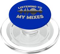Listening to My Mixes Music Lover DJ Art PopSockets PopGrip for MagSafe