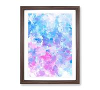 Listening To The Sky Abstract Framed Print | A3 Walnut Framed Wall Art | Ready to Hang | Abstract Landscape Picture | Living Room Bedroom Lounge Office