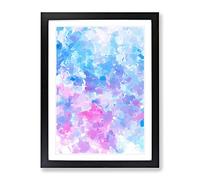 Listening To The Sky Abstract Framed Print | A4 Black Framed Wall Art | Ready to Hang | Abstract Landscape Picture | Living Room Bedroom Lounge Office