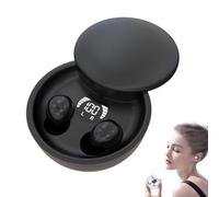Listenings Digital Mini Headphones, Mini Invisible Wireless Earbuds, Bluetooth 5.4 Headphones In Ear with Noise Cancelling Mic, Waterproof Sleep Earbuds, True Wireless Earbuds for Sleeping (Black)