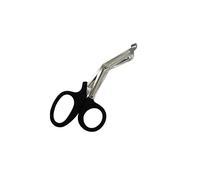 Lister Bandage Scissor 5.5 Inch Plastic Handle Nursing Trauma Scissors First Aid Dressing Bandage Scissors (Black)
