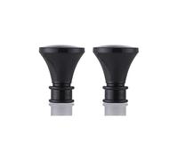 Lister Cartwright 19mm Curtain Pole Ends Finials Pack of 2 Adjustable Screws Available in Colours Gun Metal (Plastic Bell Finials)