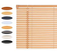 Lister Cartwright 25mm PVC Venetian Blinds for Windows - Trimmable, Easy Fit Curtains, Child Safe - Durable Home & Office Blind(Wood Print, 60 cm Width x 160H cm)