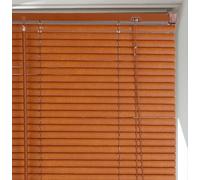 Lister Cartwright 25mm PVC Venetian Blinds Windows Blind Easy Fit Child Safety Included (Dark Wood Textured, 60 cm Width x 160 cm Drop)