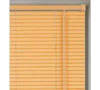 Lister Cartwright 25mm PVC Venetian Blinds Windows Blind Easy Fit Child Safety Included (Light Wood Textured, 117 cm Width x 160 cm Drop)