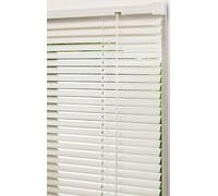 Lister Cartwright 25mm PVC Venetian Blinds Windows Blind Easy Fit Child Safety Included (White, 145 cm Width x 160 cm Drop)